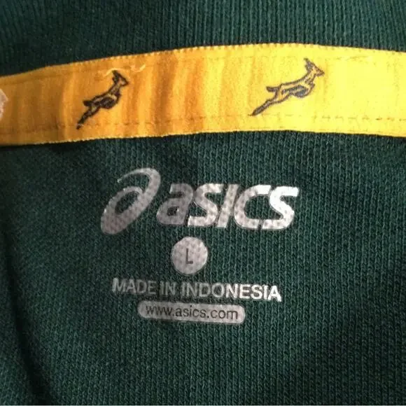 Asics South Africa Rugby Springboks Polo M/L read - Picture 4 of 5